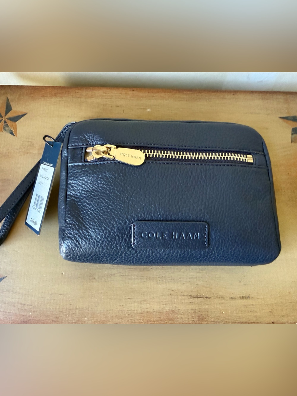 Cole Haan Navy  Wristlet Pouch
